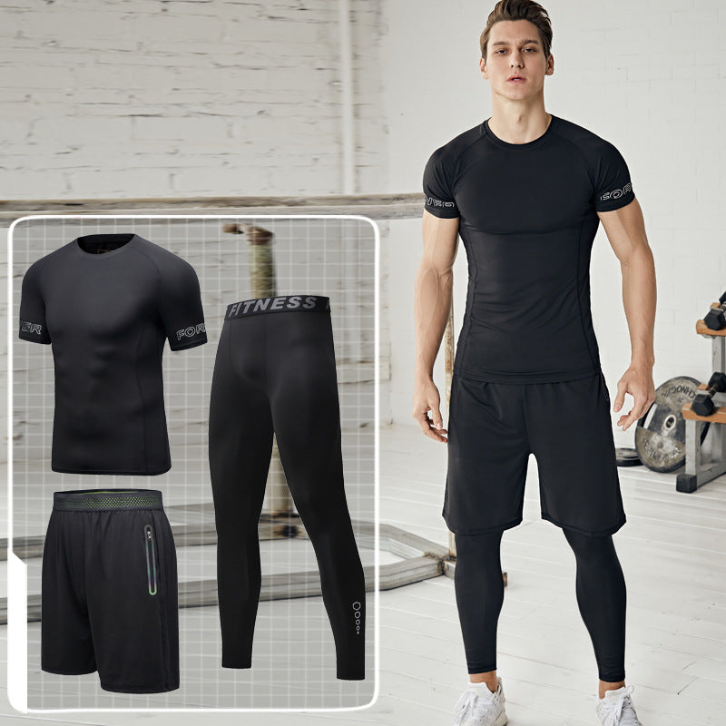 MEN THREE PIECE QUICK DRY GYM WEAR SET – Nowadays For You
