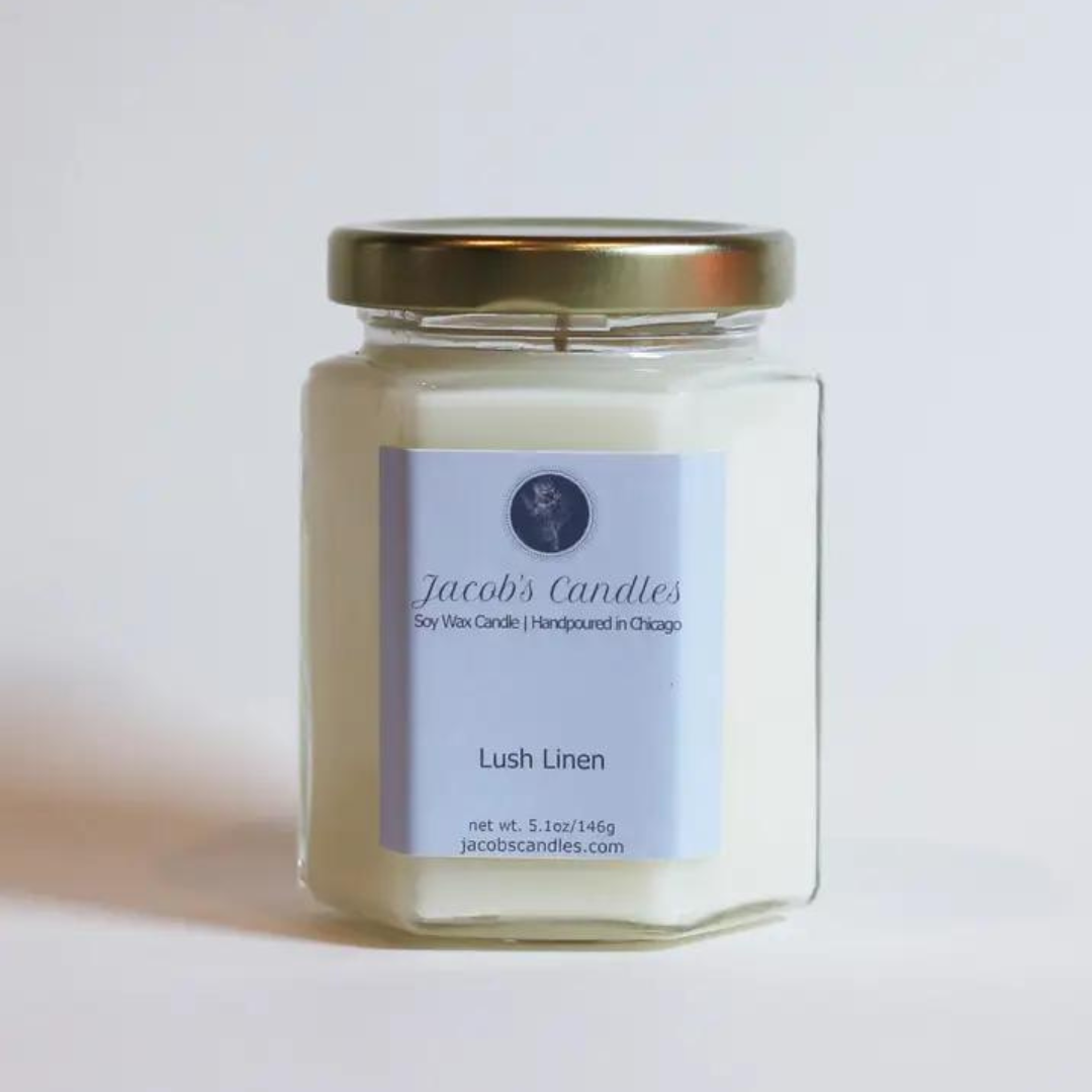 LUSH LINEN EXOTIC SCENTED CANDLE