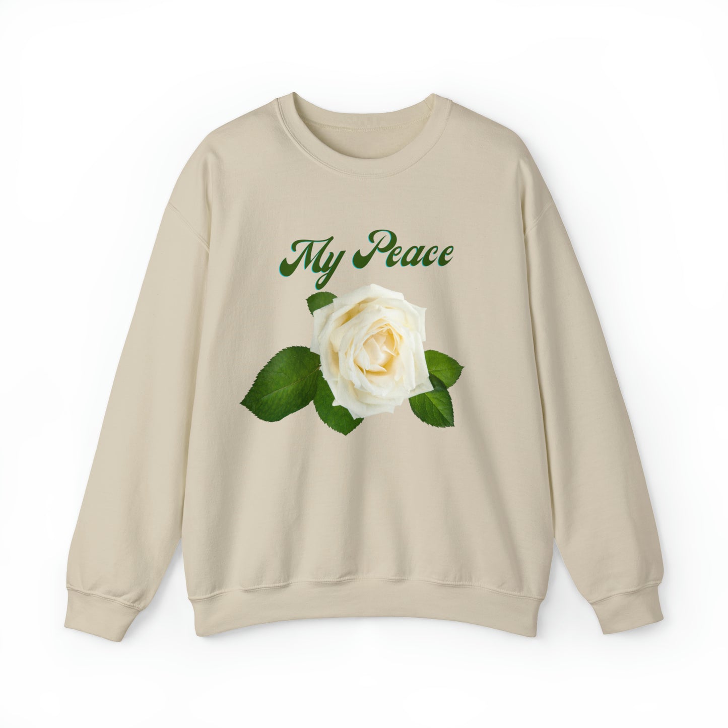White Rose Design Statement Sweatshirt Gift