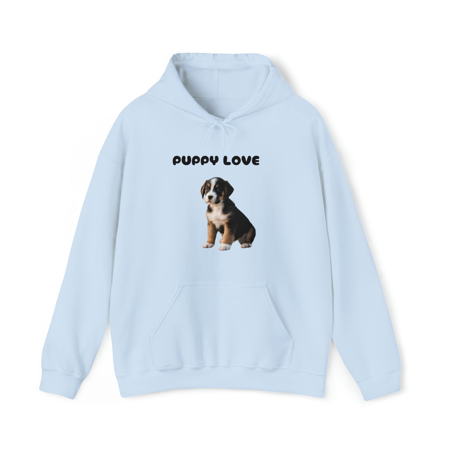 Puppy Love  Puppy pic hooded sweatshirt gift