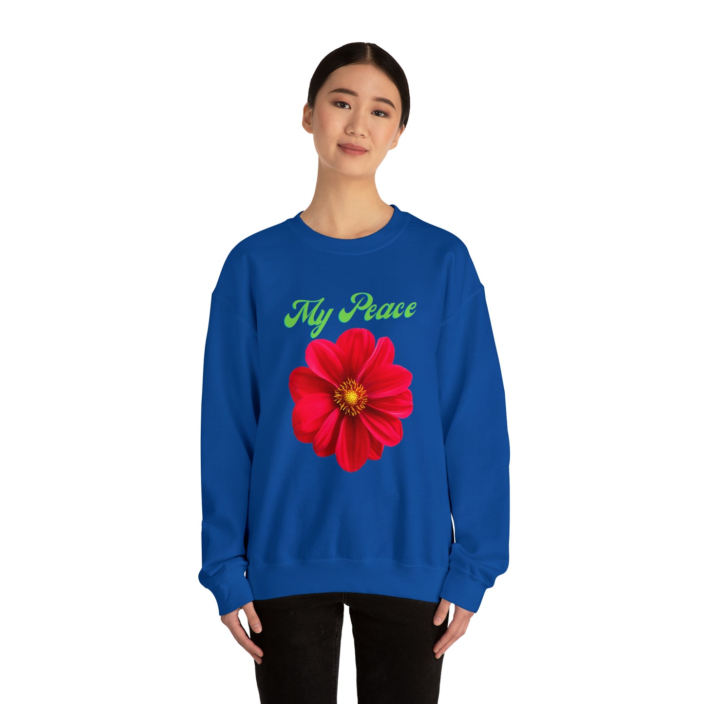 Red Flower design Statement sweatshirt Gift
