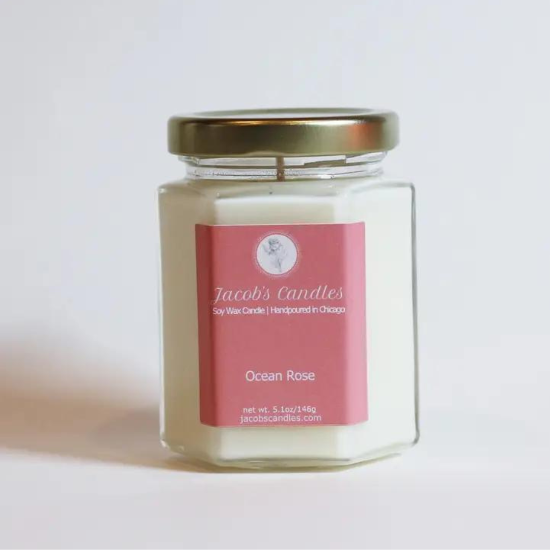 OCEAN ROSE EXOTIC SCENTED CANDLE
