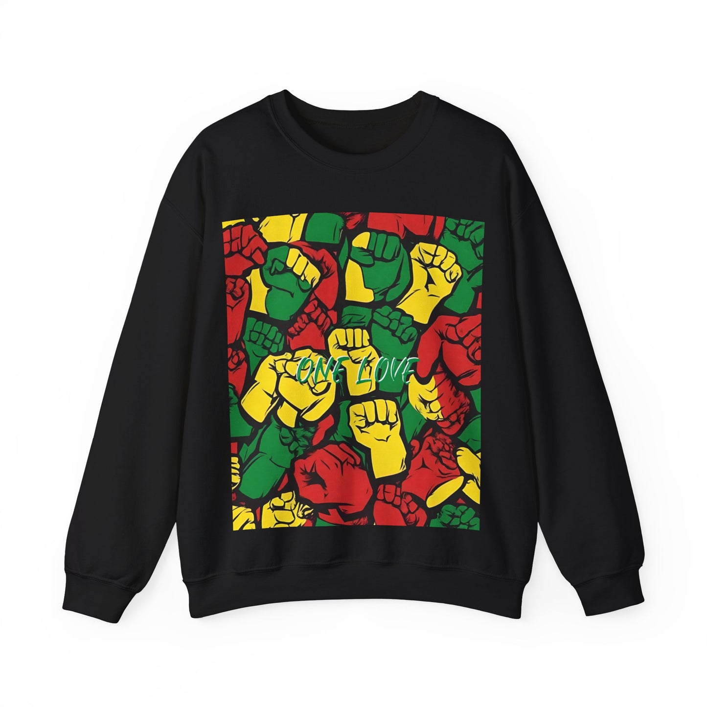 ONE LOVE CLENCHED FIST DESIGN SWEATSHIRT GIFT