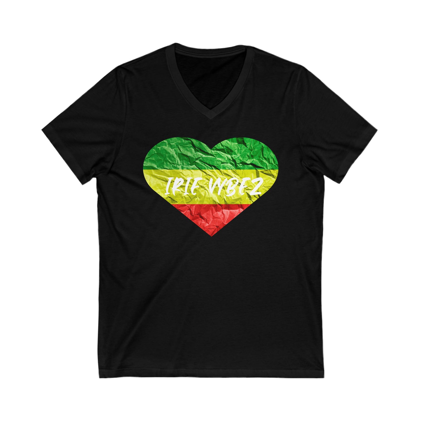IRIE VYBEZ ROOTS COLOR V NECK T SHIRT GIFT