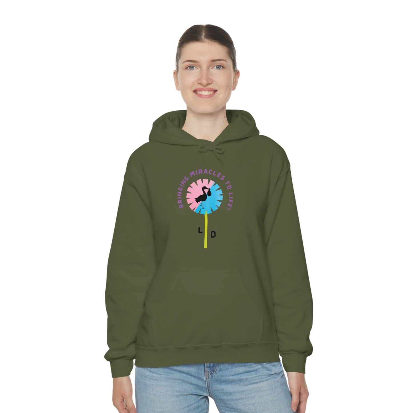 LABOR AND DELIVERY NURSE MIRACLES HOODED SWEATSHIRT GIFT