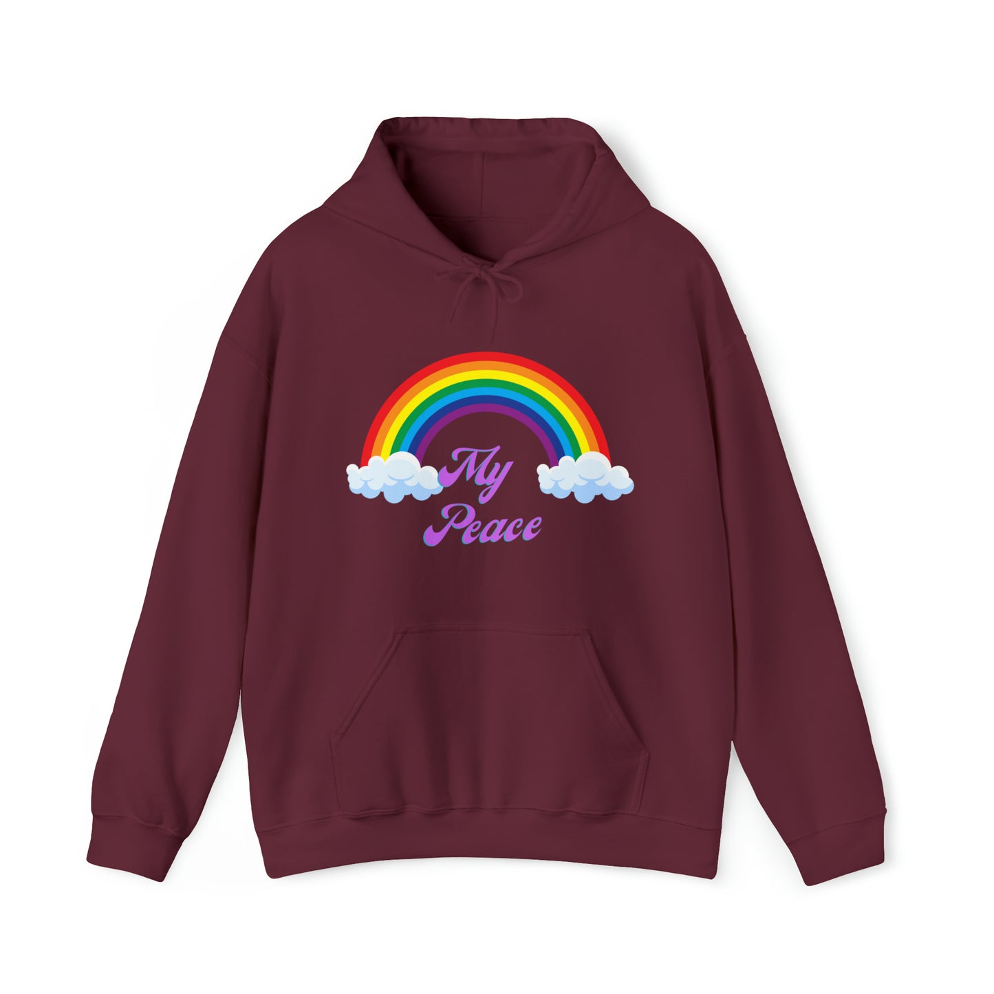 Rainbow print statement hoodie gift