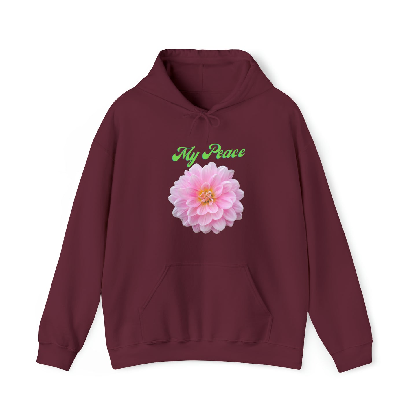 My Peace pink peony unisex hoodie gift