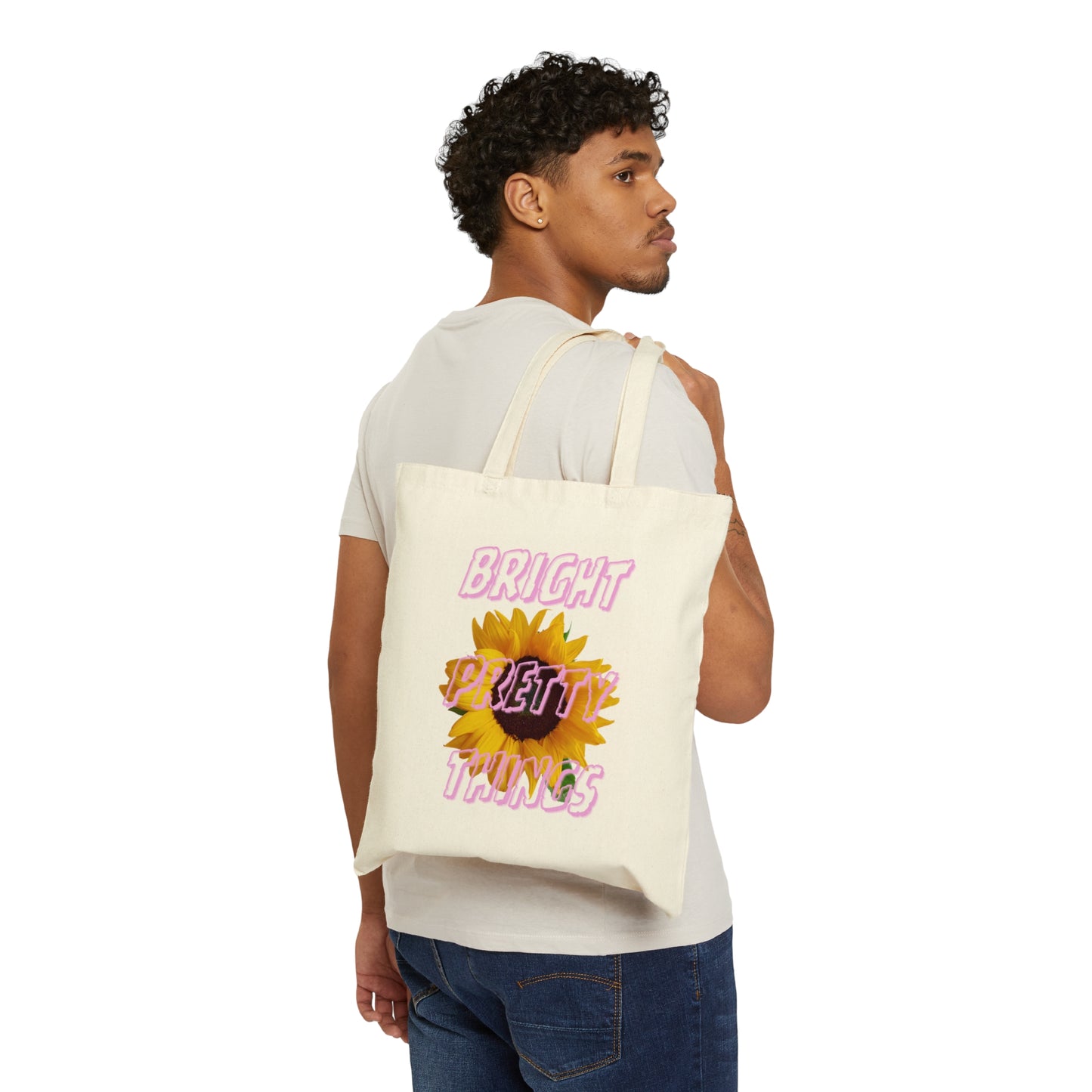 Bright Pretty Things Sunflower Design Canvas Tote Bag