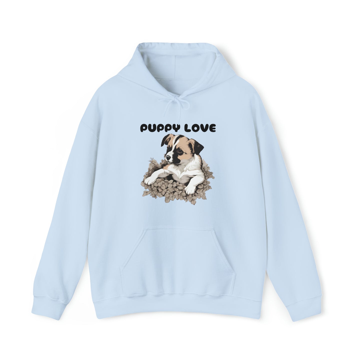 Puppy print dog lovers hooded sweatshirt gift