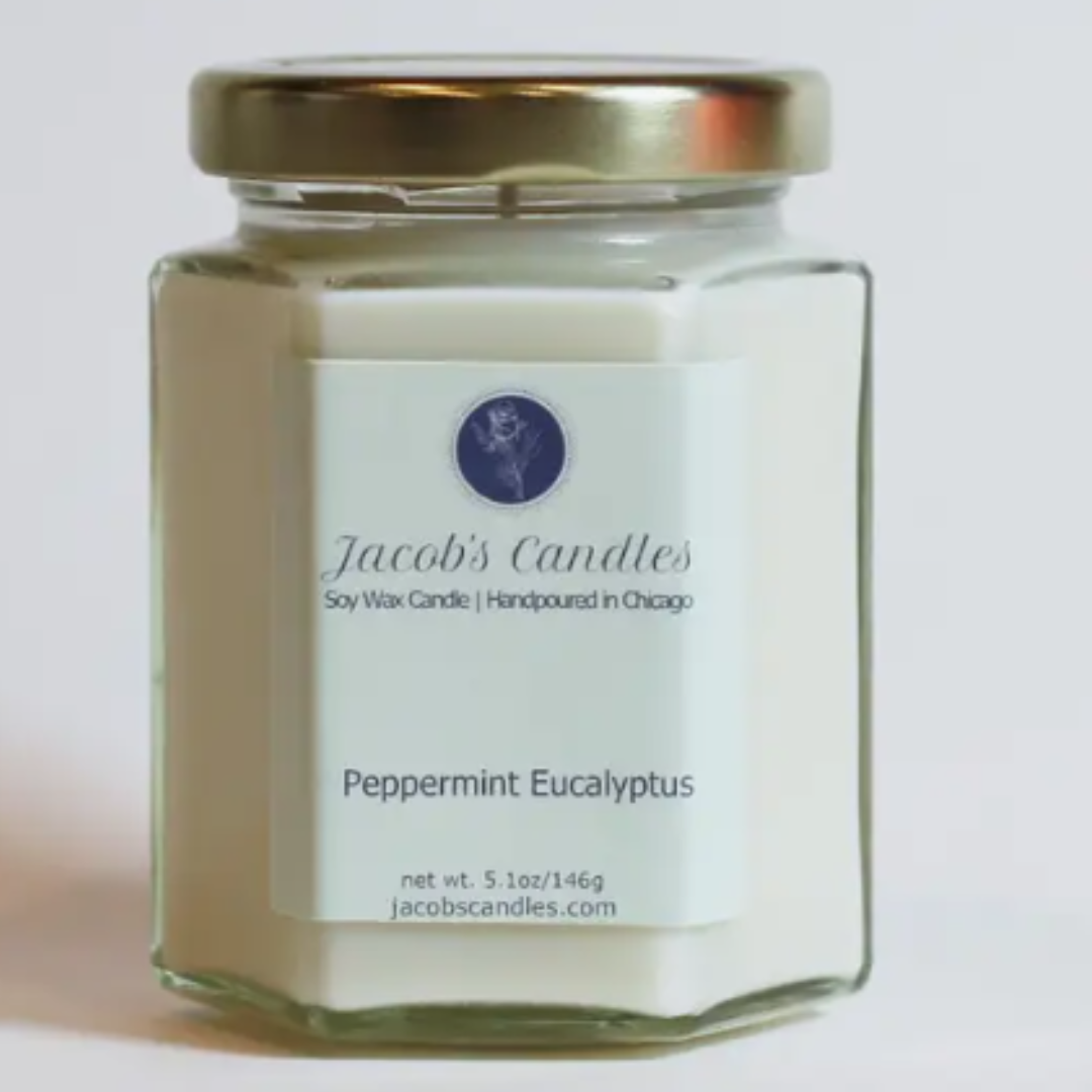 PEPPERMINT EUCALYPTUS EXOTIC SCENTED CANDLE
