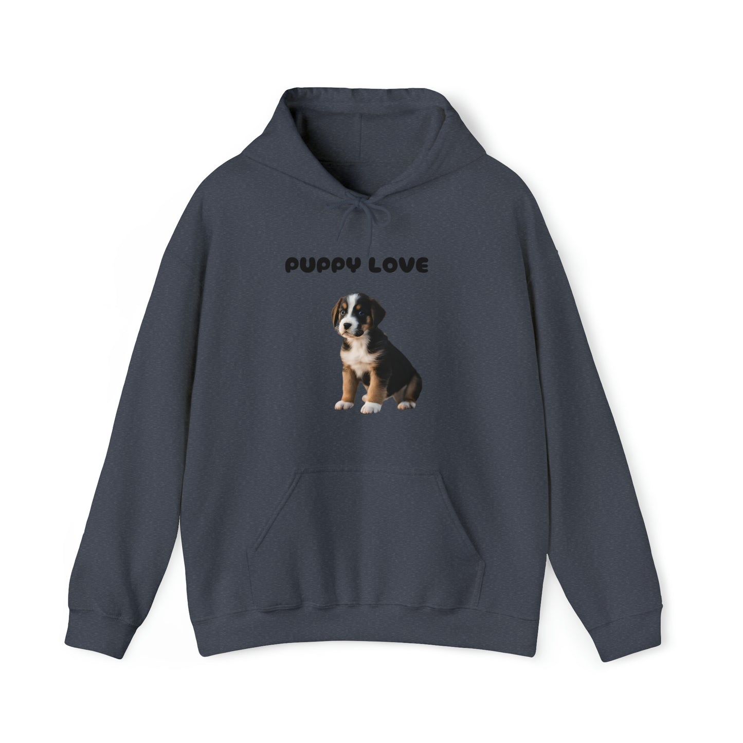 Puppy Love  Puppy pic hooded sweatshirt gift