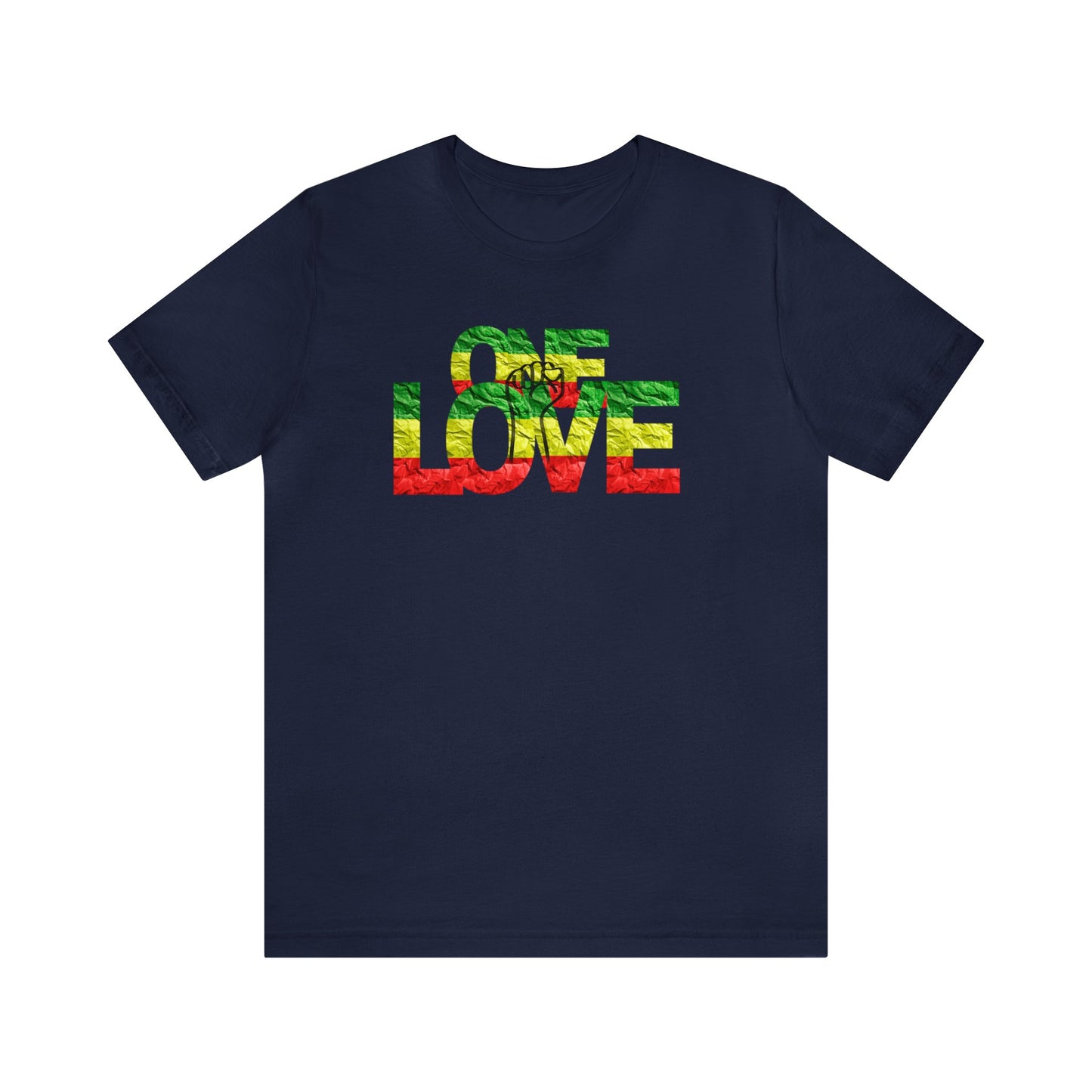 ONE LOVE AND POWER ROOTS COLOR STATEMENT T SHIRT