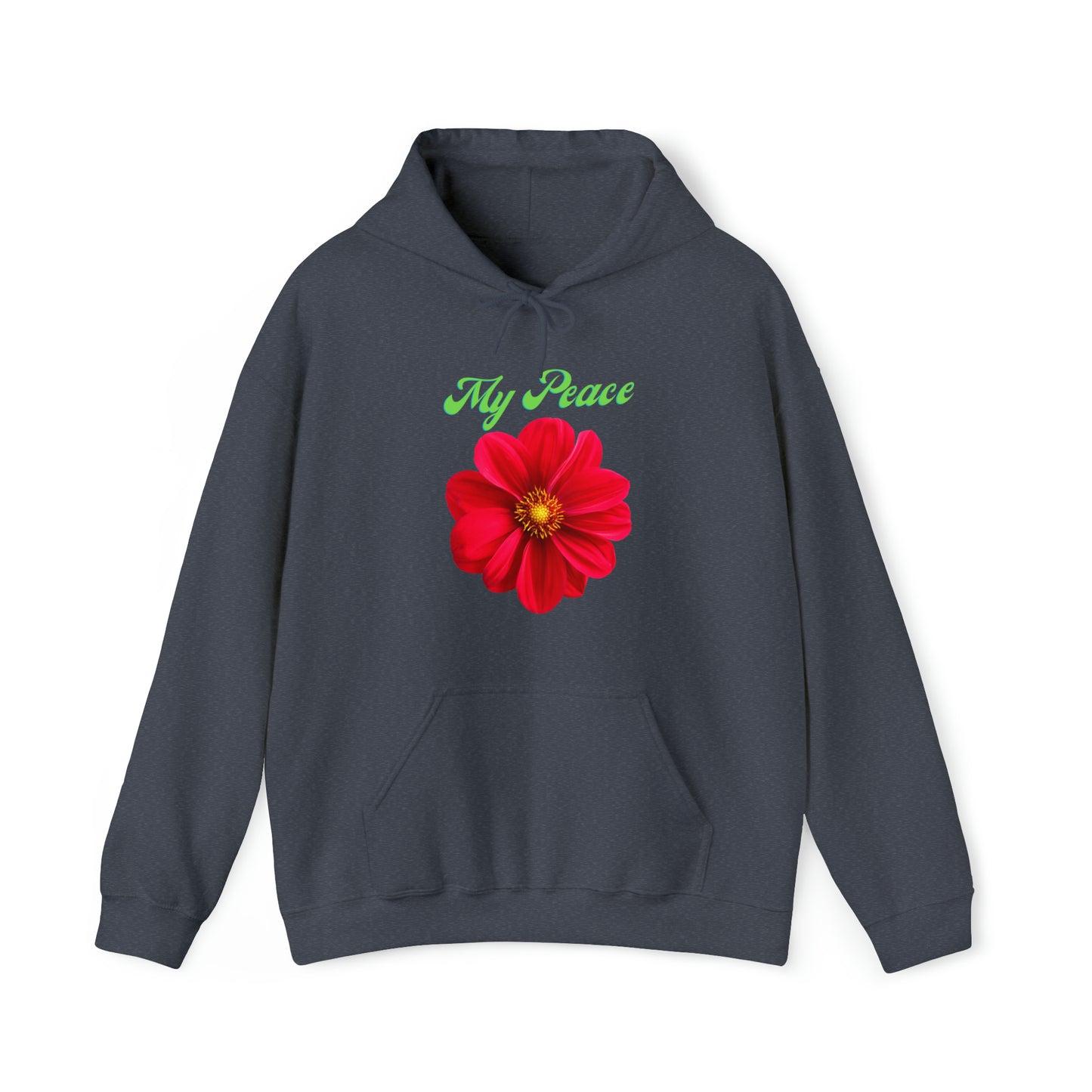 Beautiful red flower statement hoodie