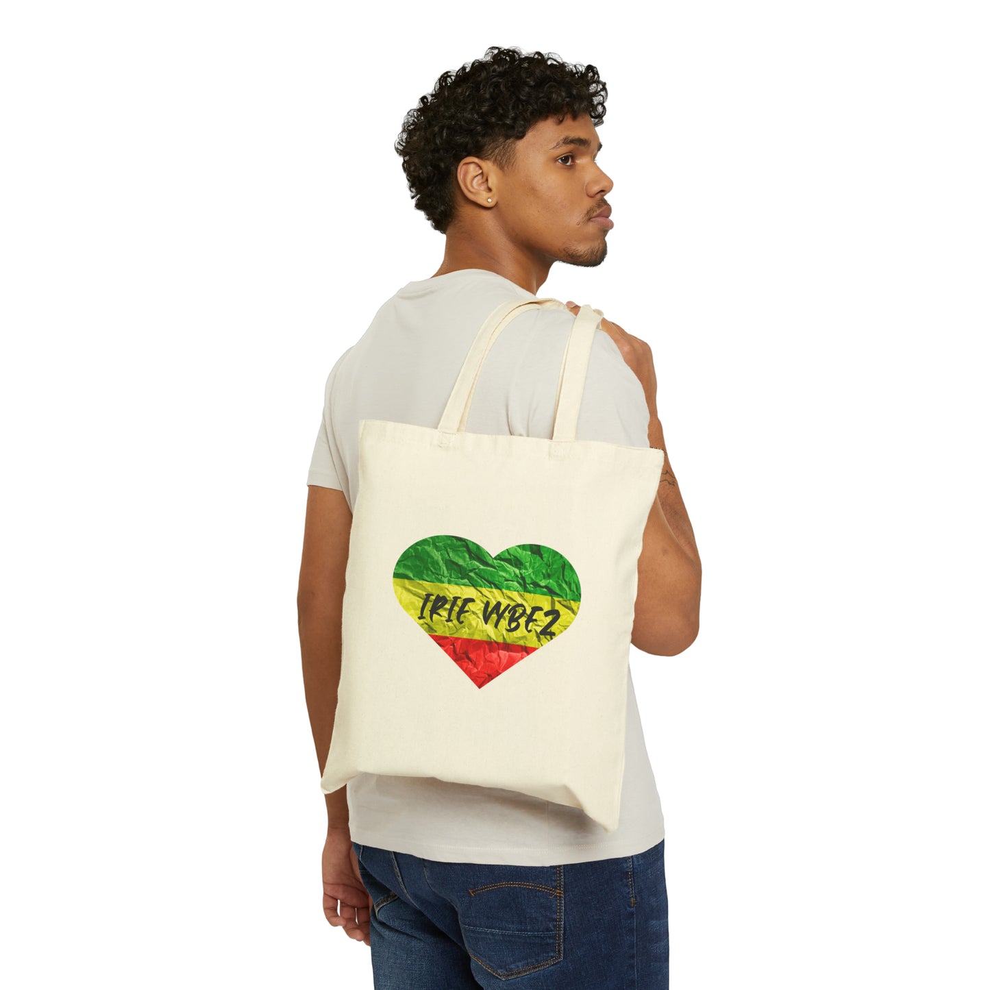 IRIE VYBEZ ROOTS COLOR HEART DESIGN TOTE BAG GIFT