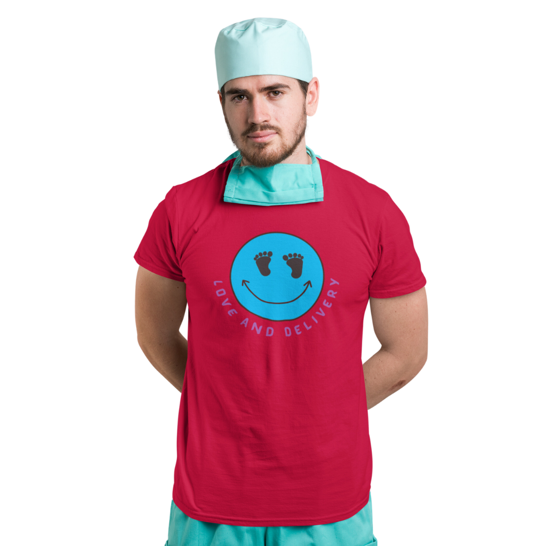 CREWNECK T SHIRT LOVE AND DELIVERY L & D NURSE T SHIRT GIFT