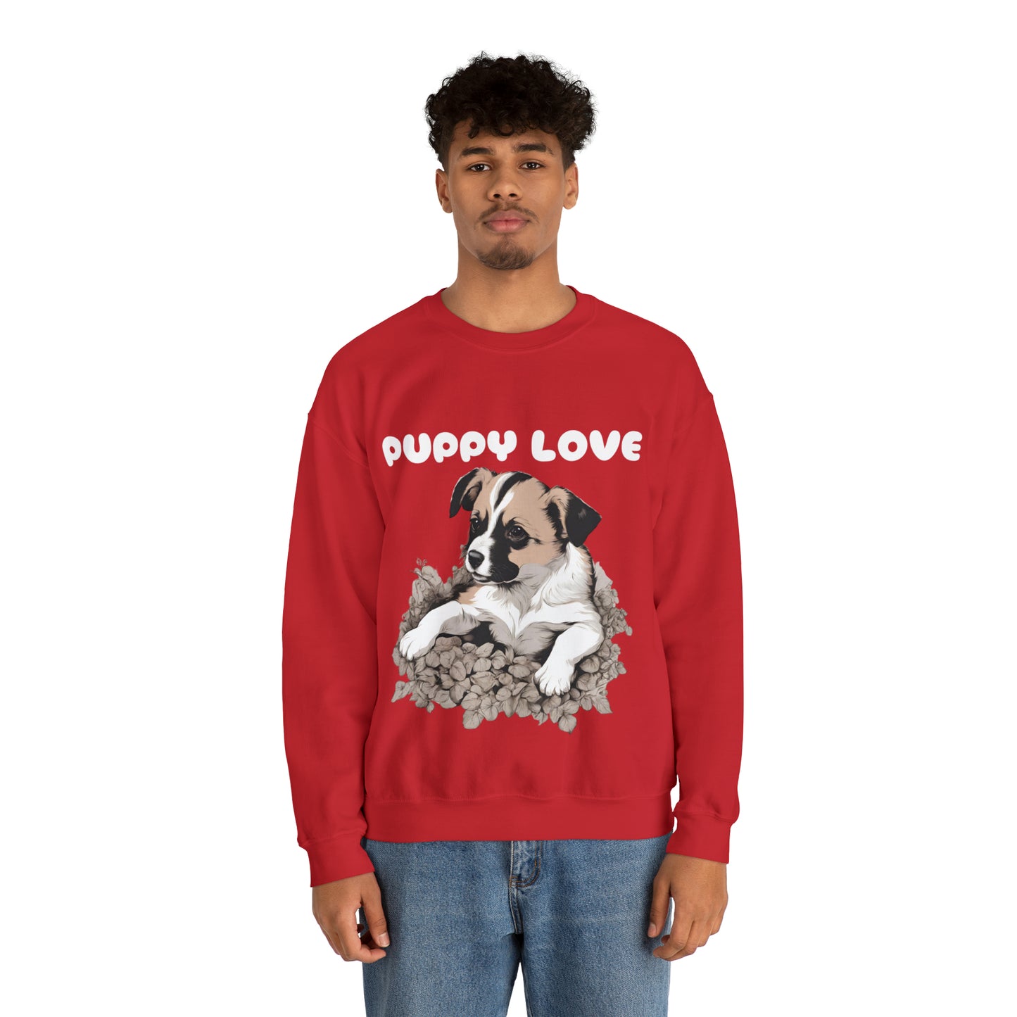 Puppy Love Puppy Pic Crewneck sweatshirt Gift