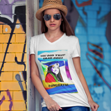 2023 GRADS WATER COLOR GRAPHIC V NECK T SHIRT GIFT