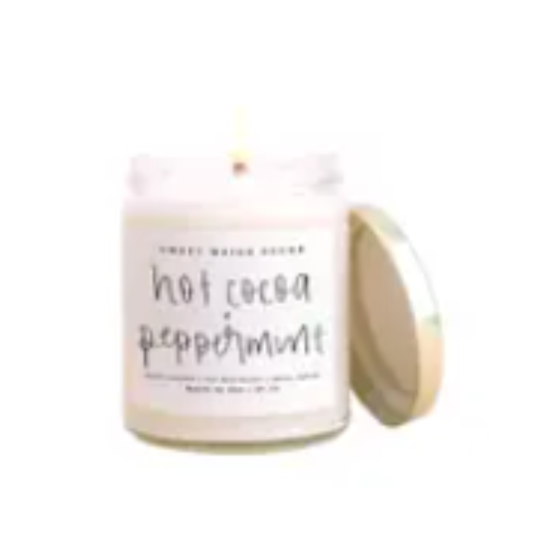 HOT COCOA PEPPERMINT EXOTIC SCENTED CANDLE