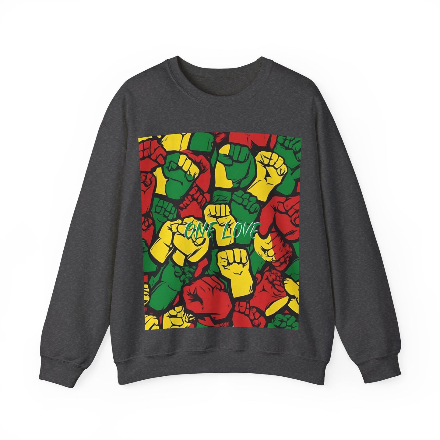 ONE LOVE CLENCHED FIST DESIGN SWEATSHIRT GIFT