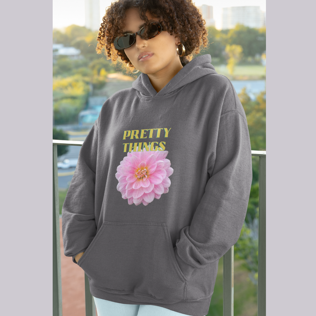 Pretty Things Pink peony hoodie gift