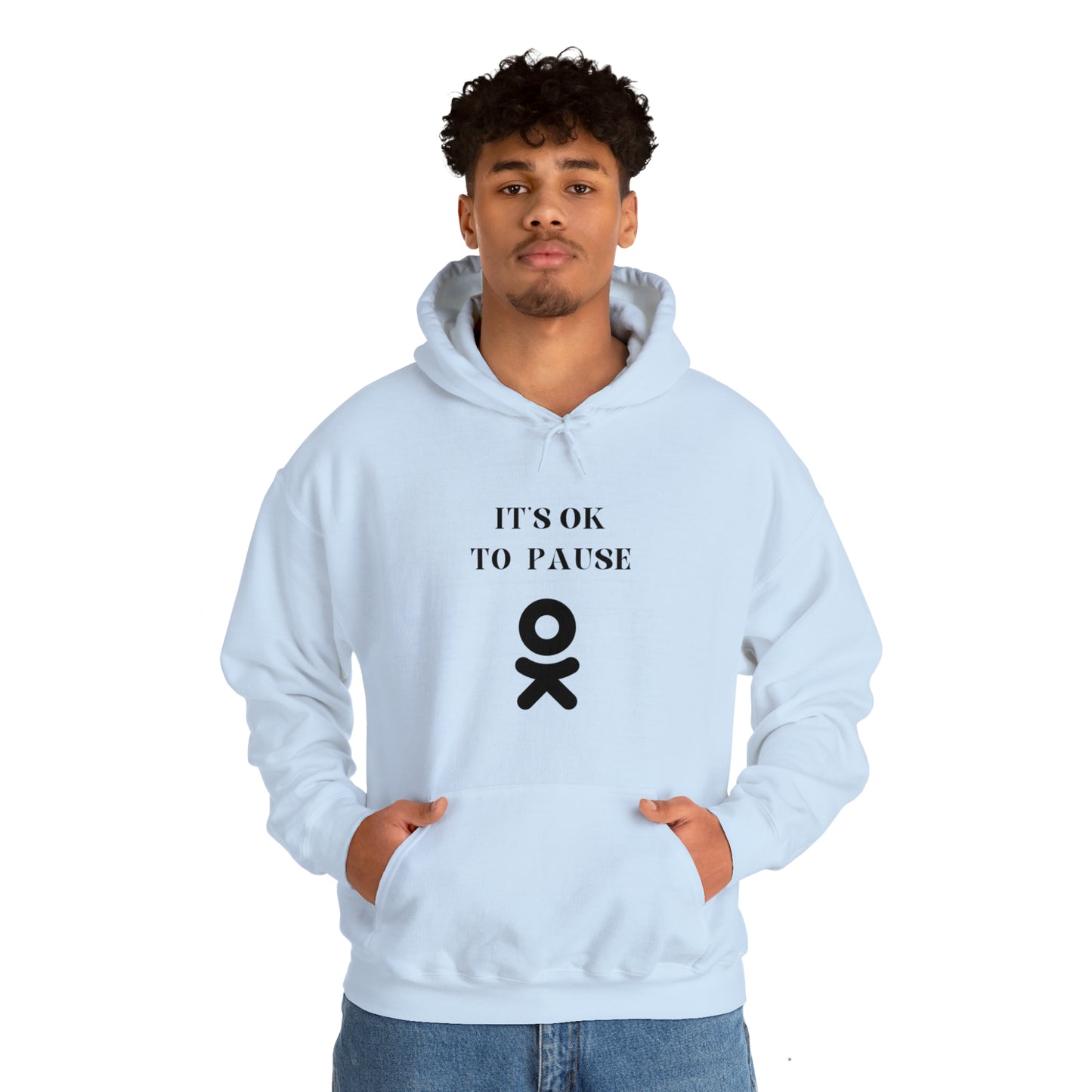 It's ok to pause hooded sweatshirt gift  inspirational words  hoodie gift to encourage. sweatshirt gifts for friends