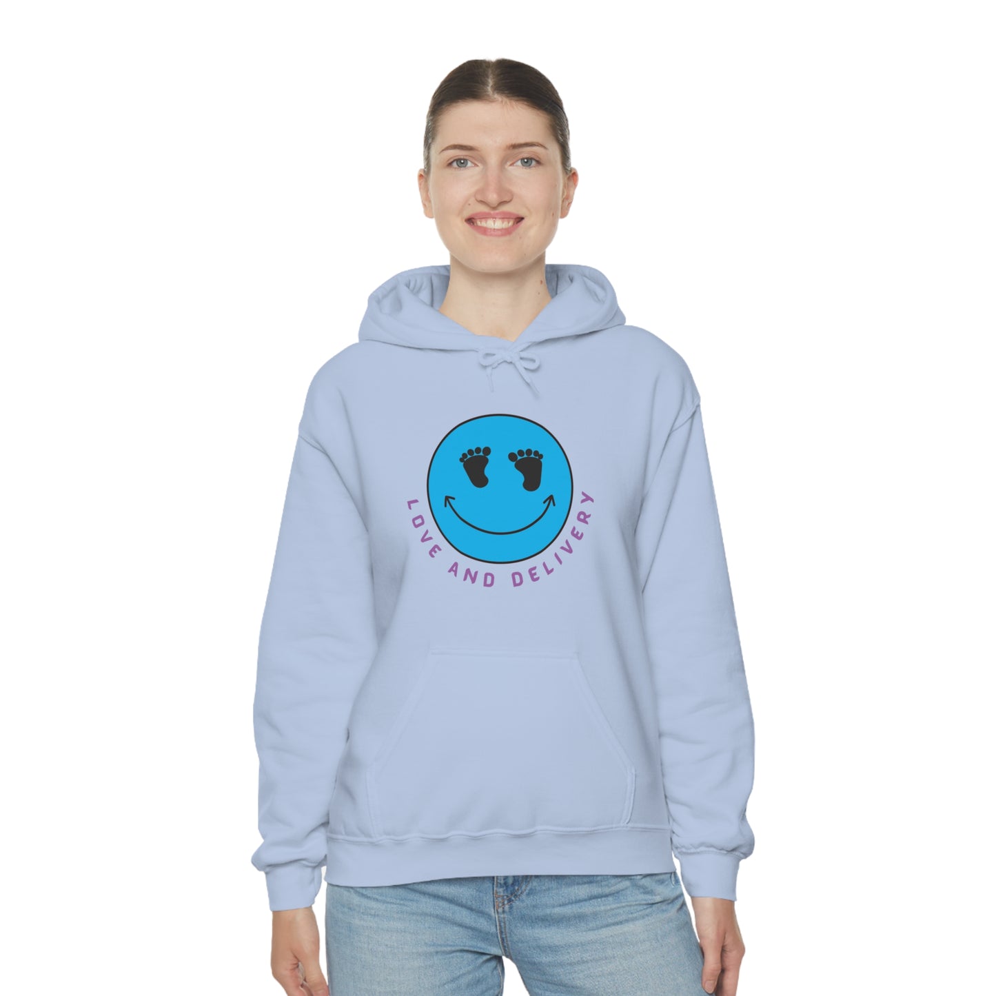 LOVE AND DELIVERY L & D NURSES HOODIE GIFT