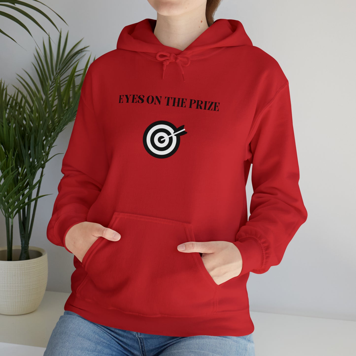 Eyes on the prize Blend Hooded Sweatshirt gift, inspirational words hoodie gift, sweatshirt gift that eacourages