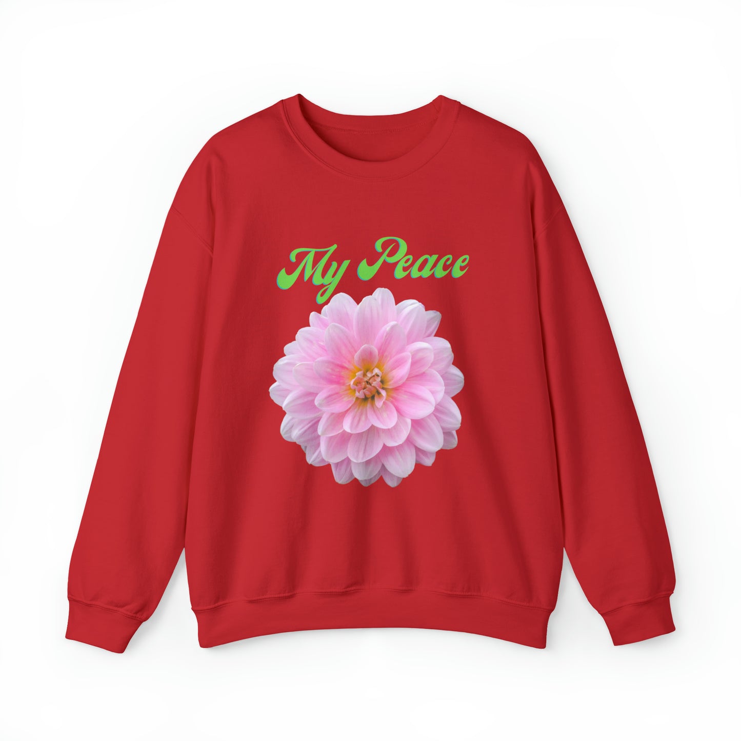Pink Peony Design Crewneck Sweatshirt Gift