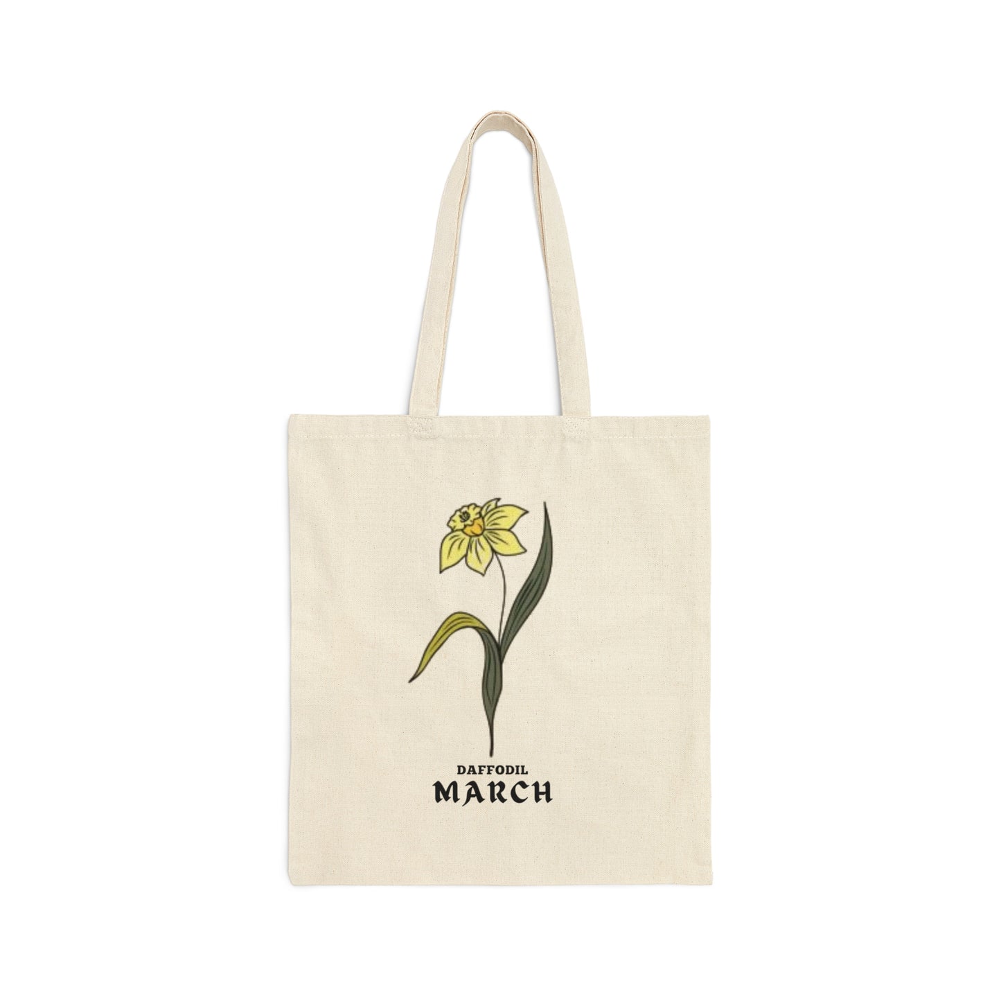 MARCH BIRTH MONTH FLOWER TOTE BAG (Daffodil)