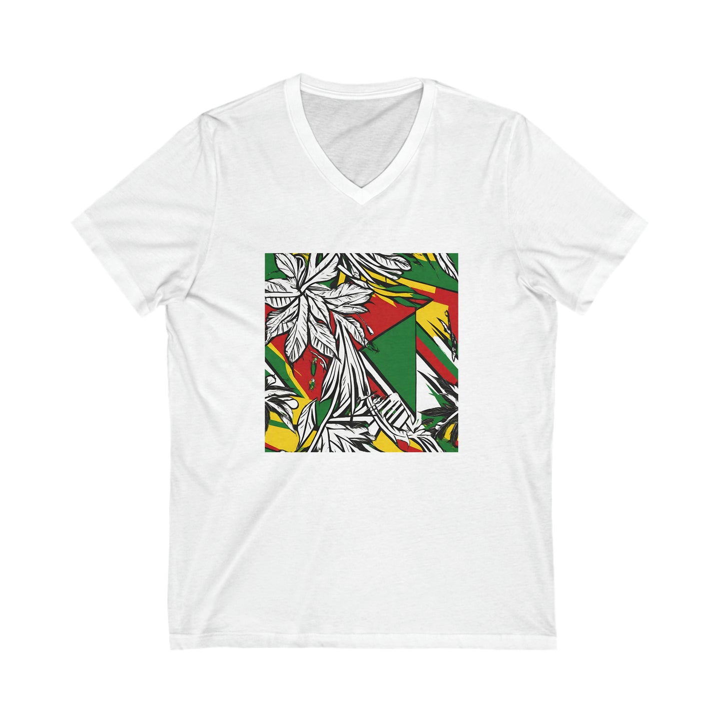 IRIE VYBEZ ROOTS DESIGN V NECK T SHIRT GIFT
