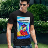 GRADS 2023 CONGRATS T SHIRT WITH MALE IN WATER COLOR GRAPHIC