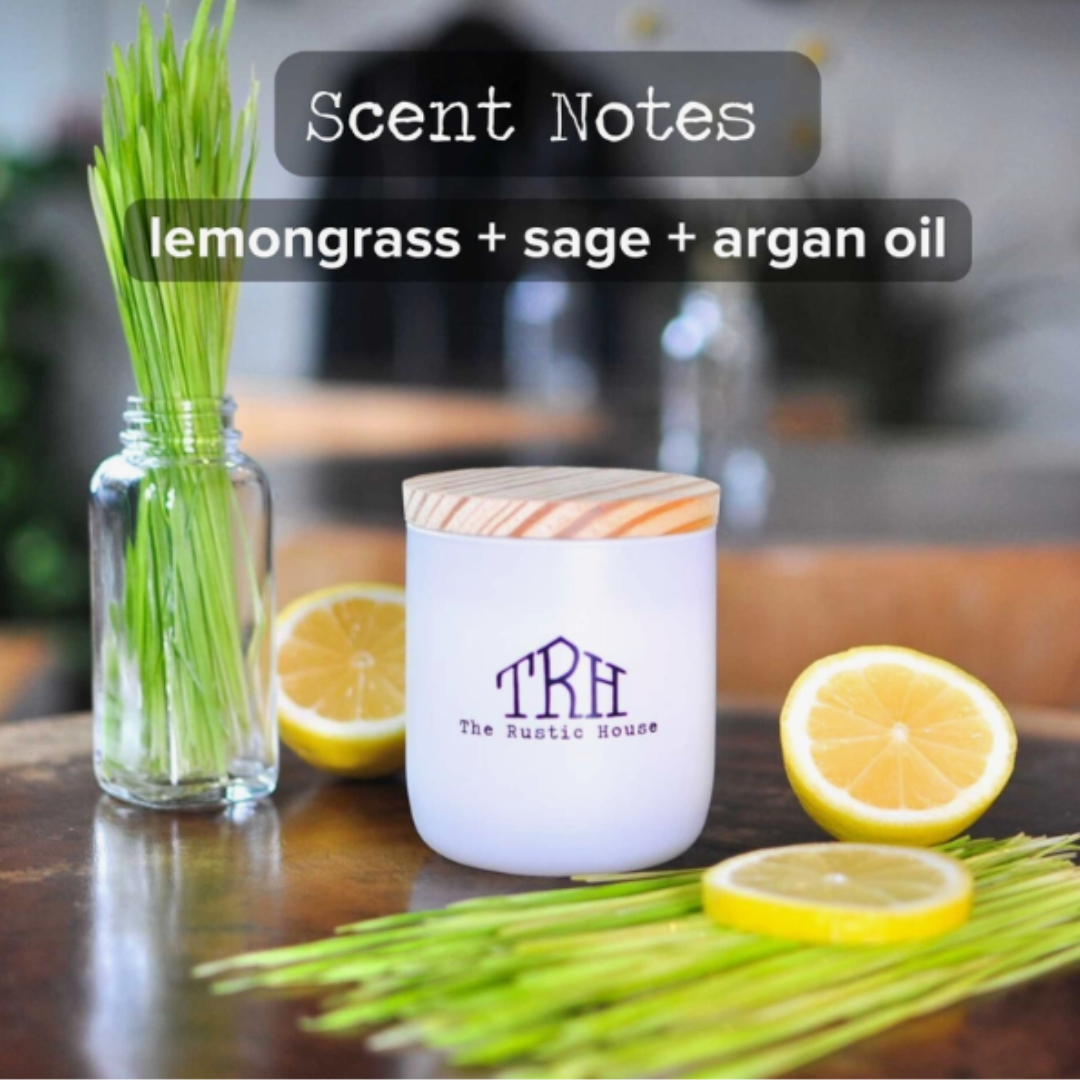 LEMONGRASS+SAGE EXOTIC SCENTED CANDLE