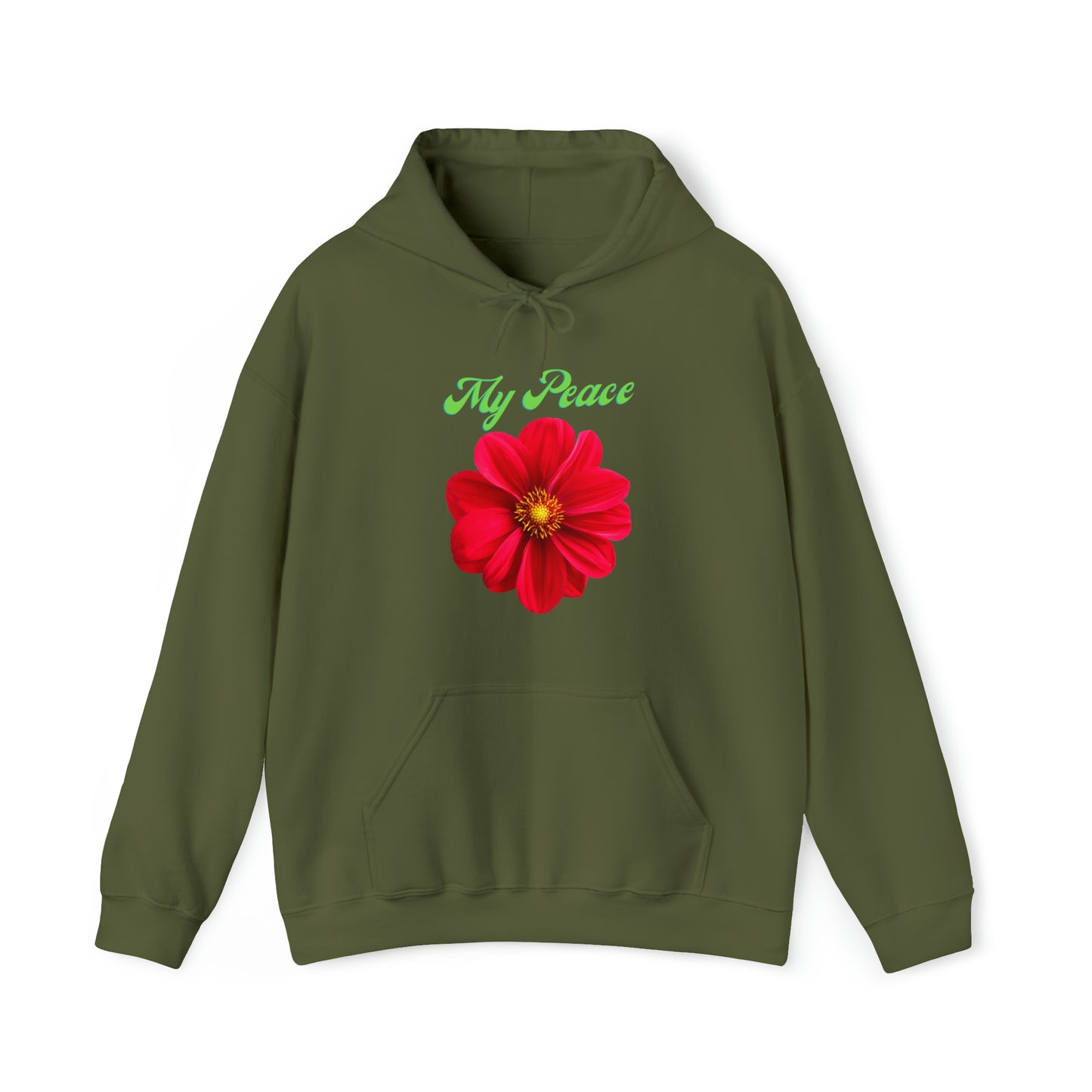 Beautiful red flower statement hoodie
