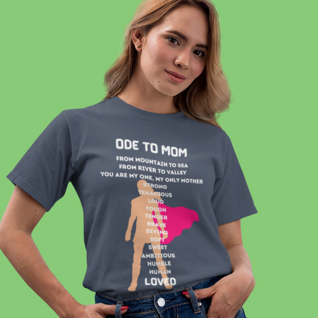 ODE TO MOM CREW NECK T SHIRT
