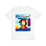 T SHIRT GIFT FOR 2023 GRADS WITH FEMALE IMAGE IN WATER COLOR