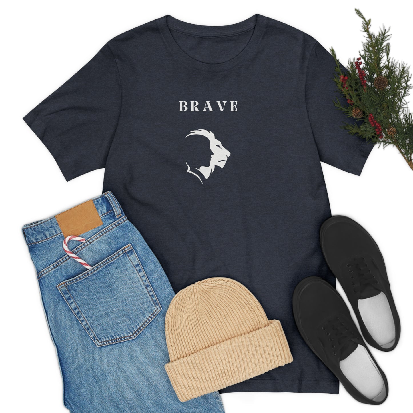 Brave unisex tshirt inspirational t shirt gifts for family and friends self affirming words t shirt