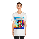 T SHIRT GIFT FOR 2023 GRADS WITH FEMALE IMAGE IN WATER COLOR