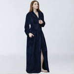 NAVY BLUE COLOR LUXURIOUS AND COMFY UNISEX FULL LENGTH ROBES