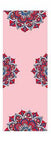 OPTION 4 BLUE.RED AND WHITE MANDALAS ON PINK BACKGROUND COLORFUL PRINT FOLDABLE NON SLIP YOGA MATS