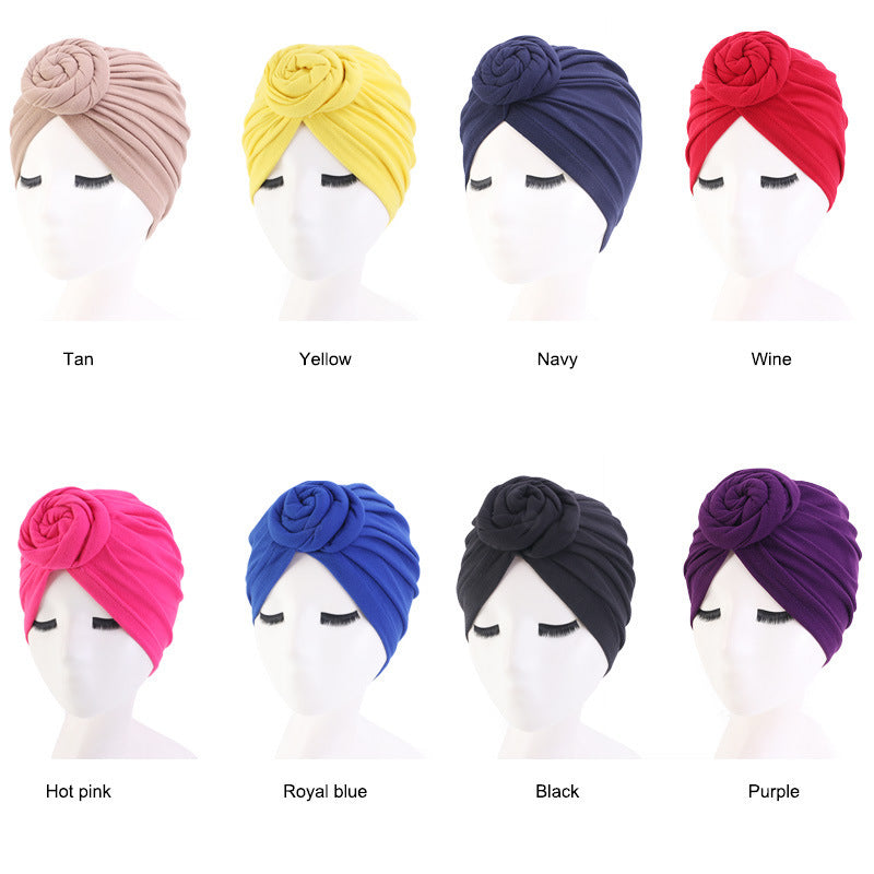 Image showing  and matching 8 turban style headwraps to the correct colors