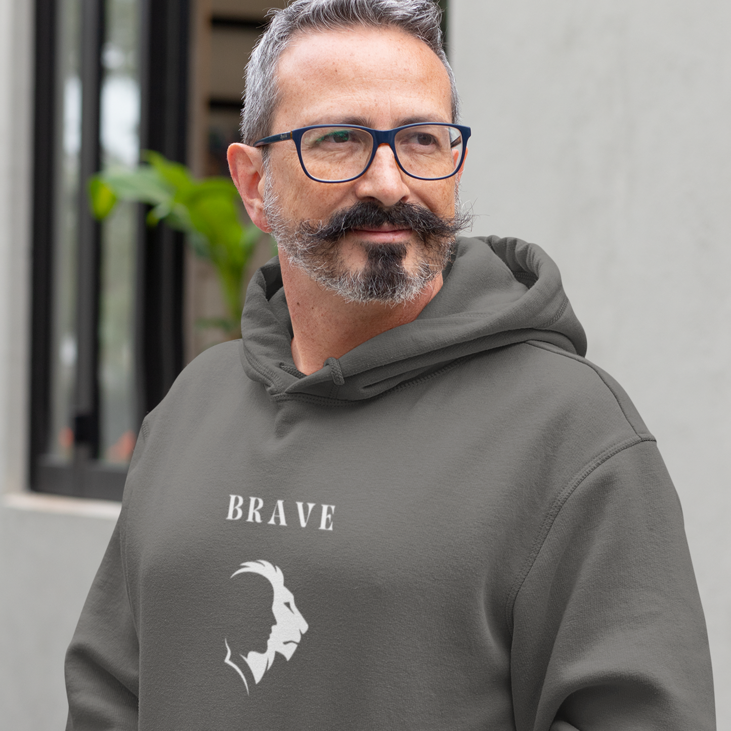 Brave  Hooded Sweatshirt gift, inspirational word hoodie gift, sweatshirt gift with encouraging words