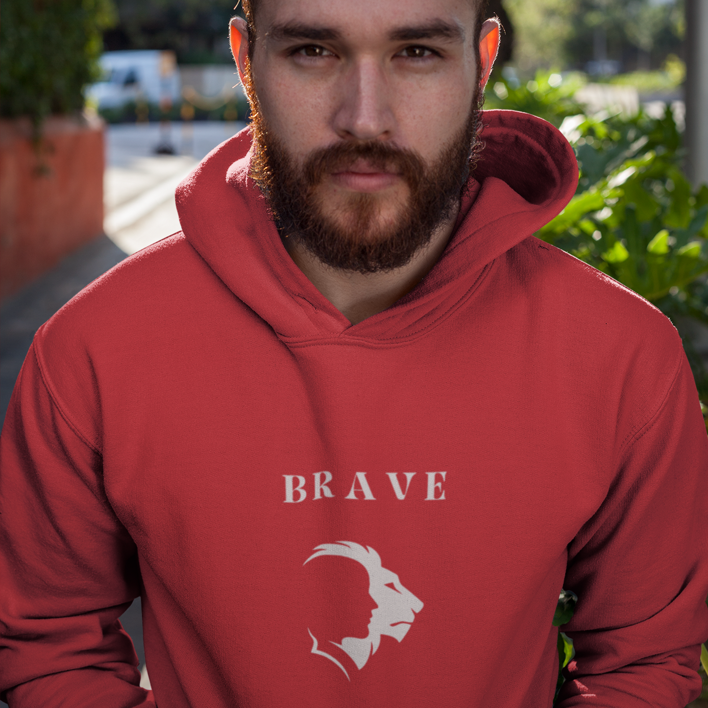 Brave  Hooded Sweatshirt gift, inspirational word hoodie gift, sweatshirt gift with encouraging words