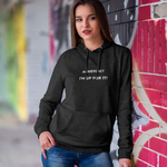 Achieving? I am up for it!  hooded sweatshirt gift, hoodie gift to mark success, inspirational words hoodie gift for students.
