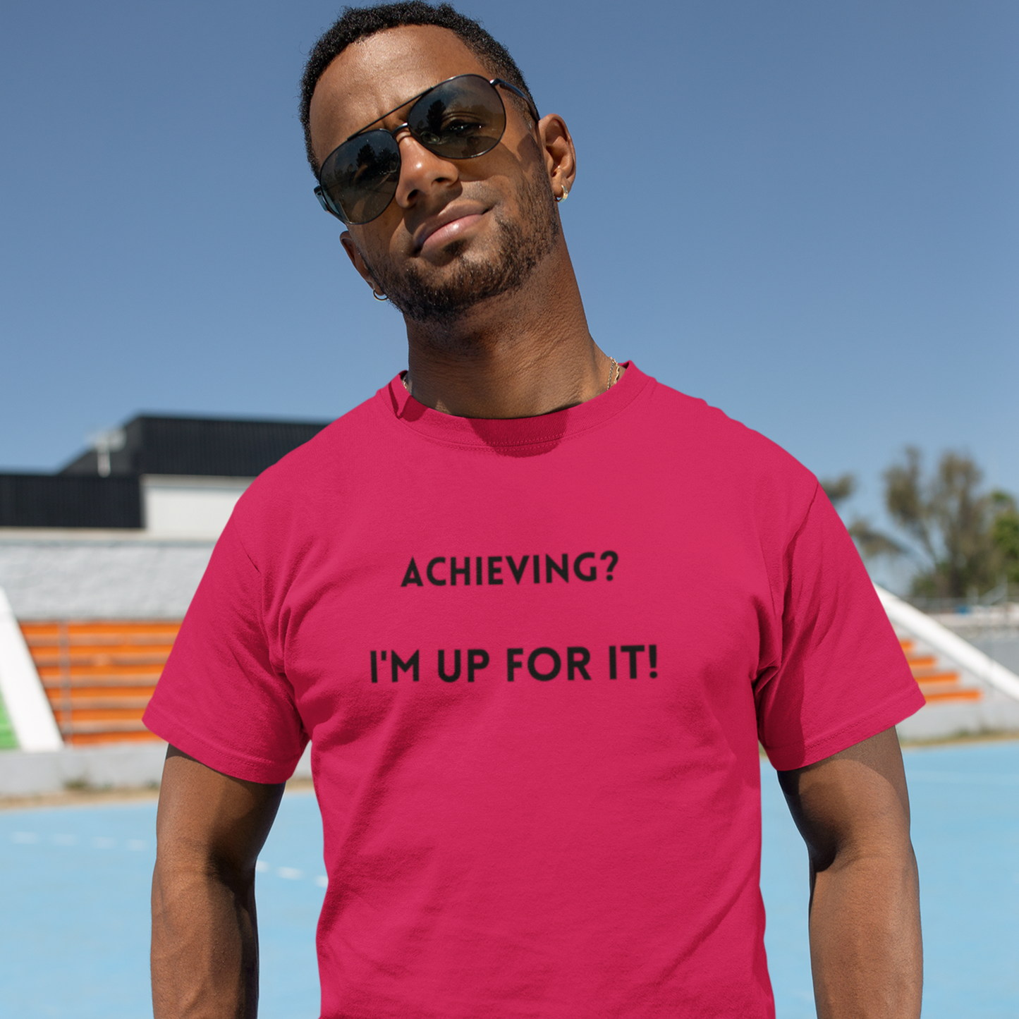 Achieving? I am up for it! t shirt tee shirt with inspirational words t shirt gift for students self affirming words t shirt