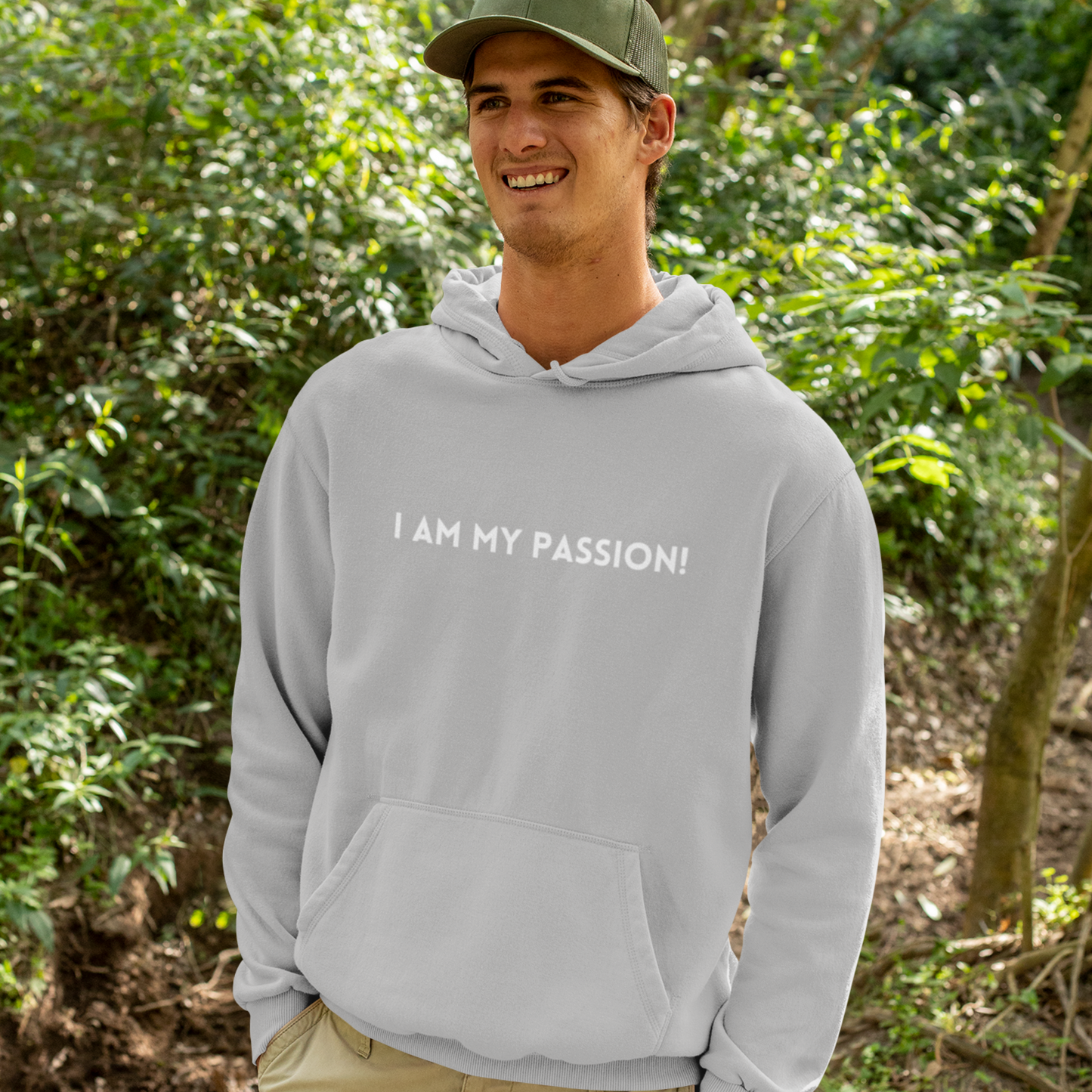 I am my passion unisex hooded sweatshirt gift,  inspirational words hoodie gift, hoodie gift for friends or family