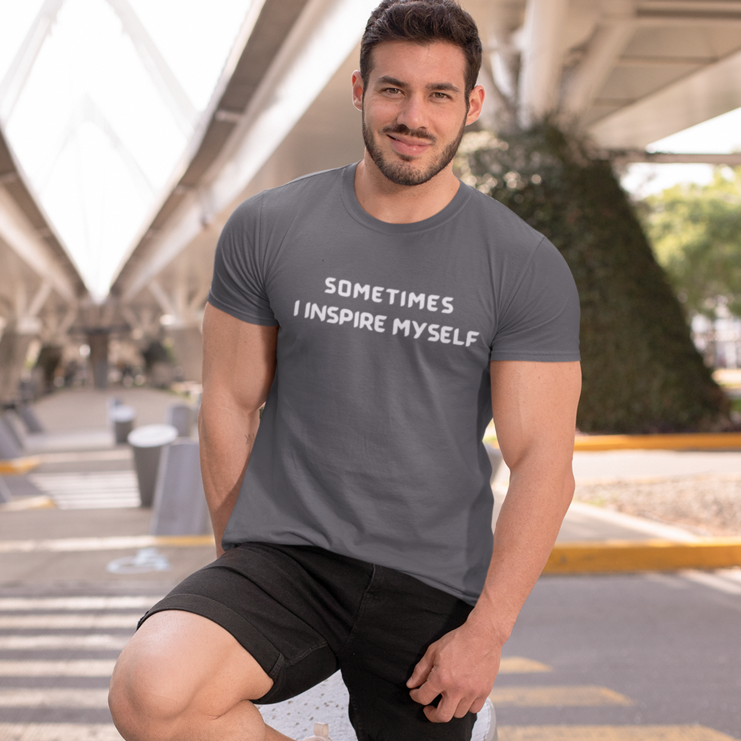 Sometimes I inspire myself unisex t shirt gift, t shirt gift with meaningful words,