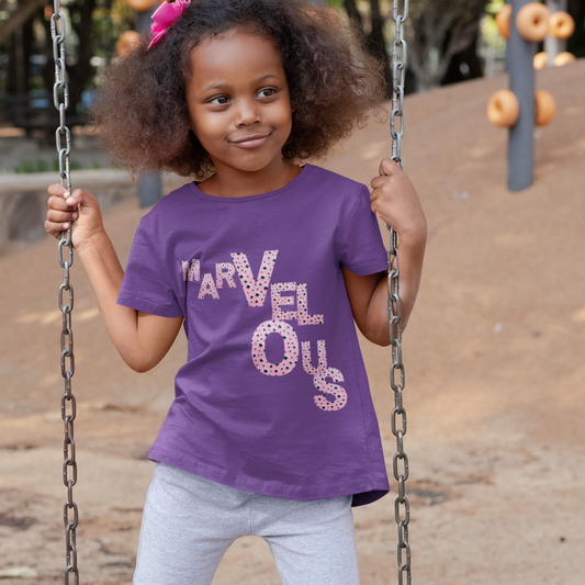 Marvelous  kid t shirt, t shirt gift for your precious child, T shirt gift from parents to kids