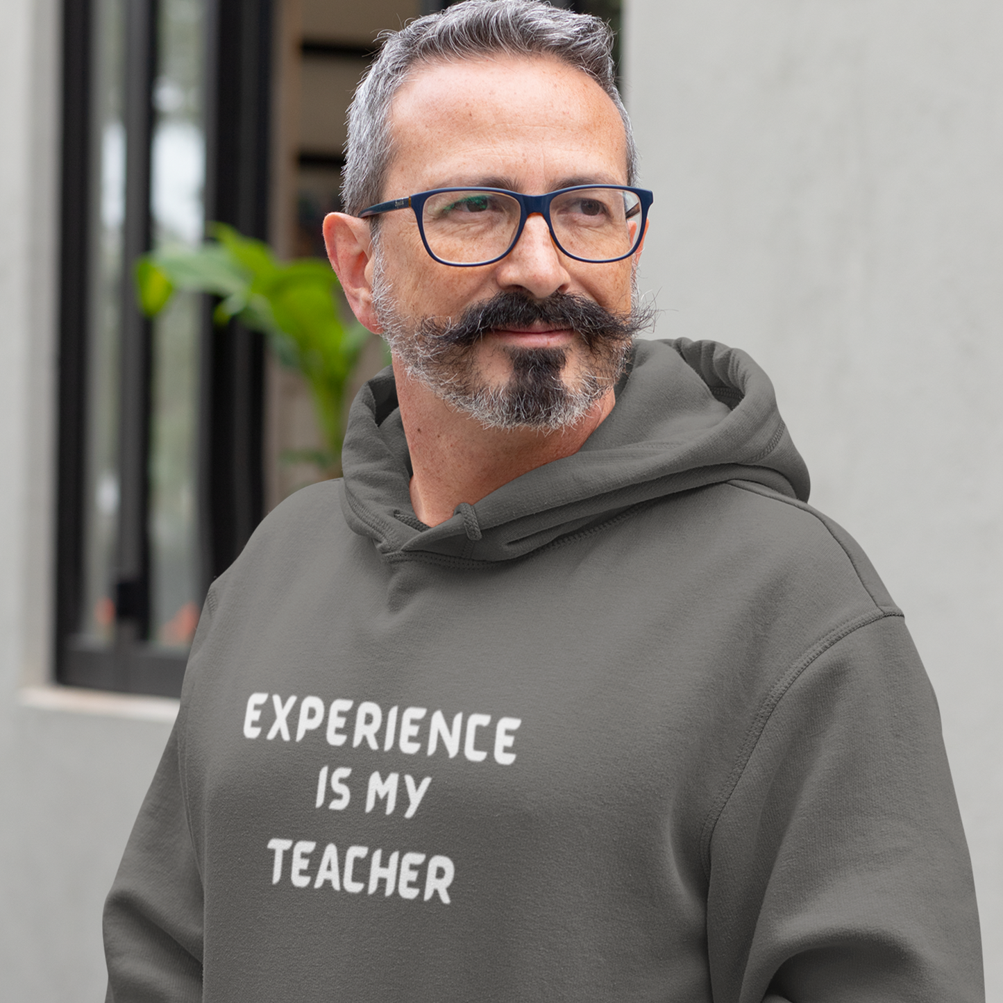 EXPERIENCE IS MY TEACHER UNISEX HOODIE GIFT FOR MATURE FRIEND GIFT HOODIE FOR SUCCESSFUL FRIEND INSPIRATIONAL QUOTES HOODIE GIFT