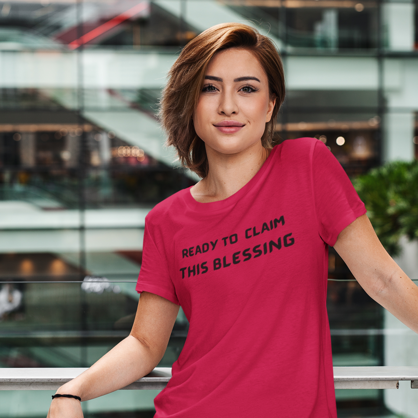 READY TO CLAIM THIS BLESSINF UNISEX INSPIRATIONAL WORDS T SHIRT
