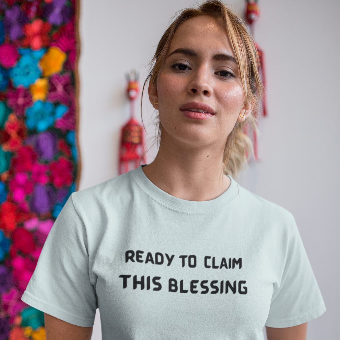 READY TO CLAIM THIS BLESSINF UNISEX INSPIRATIONAL WORDS T SHIRT